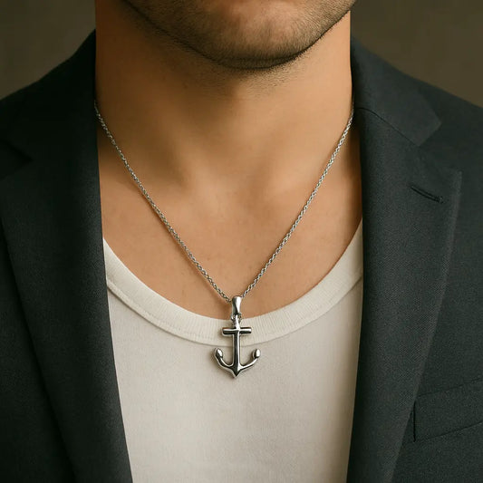 Collana Anchor Spirit in Acciaio Lucido